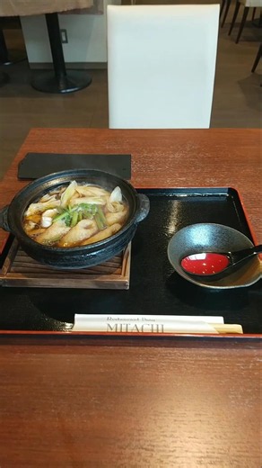 The kiritanpo hot pot at MITACHI is delicious!