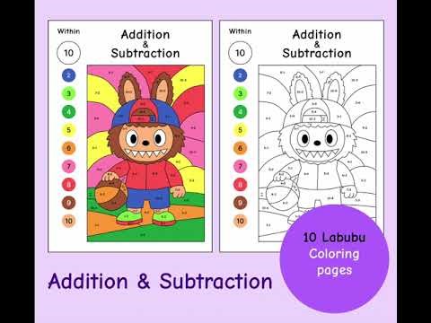 Labubu coloring page