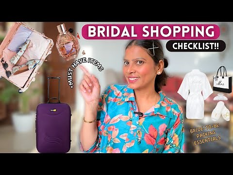 *Ultimate* BRIDAL SHOPPING LIST | Bride-To-Be Shopping Essentials💕All You Need #bridalshopping