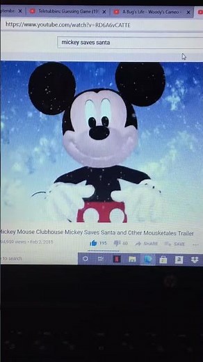 Woody from a Bugs Life videotaping the trailer Mickey Mouse clubhouse Mickey saves Santa dvd trailer