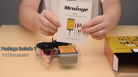 Mroinge MBC022, 12V 2A Lead Acid & Lithium(LiFePO4) Automatic Trickle Battery Charger Smart Battery Maintainer for Car Motorcycle Lawn Mower Boat ATV SLA AGM Gel Lithium(LiFePO4) and More Batteries