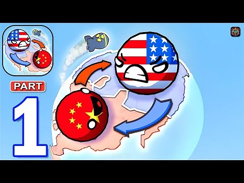 Country Balls: World Battle - Gameplay Walkthrough Part 1 CountryBalls World War (Android, iOS)