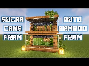 Minecraft: Еasy Automatic Sugarcane and Bamboo farm