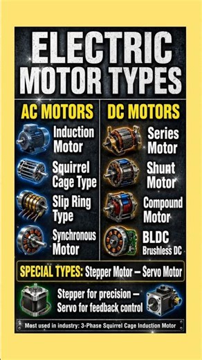 Types of Electric Motors | AC vs DC Motors Explained