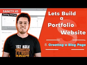 Creating a Blog Page | Portfolio Website + Blog Using Sanity.io #8