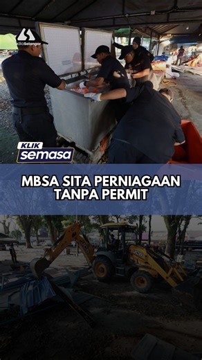 Majlis Bandaraya Shah Alam (MBSA) telah melaksanakan Operasi Perobohan Gerai Penjaja Tanpa Permit di kawasan Seksyen U3 Shah Alam pada 27 Mei 2025. Jabatan Korporat dan Perhubungan Awam MBSA menerusi kenyataan memaklumkan, operasi tersebut dilaksanakan susulan aduan daripada penduduk setempat berkenaan aktiviti pembinaan gerai tanpa kebenaran serta perniagaan yang dijalankan tanpa lesen atau permit sah daripada MBSA. #kliksemasa #MediaSelangor #SelangorTV #MBSA | Media Selangor