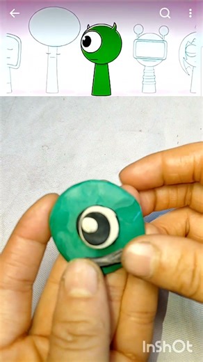 I made Sprunki OC Mike with clay 🧱🔥#sprunkioc #sprunki #mike #incredibox #clayart