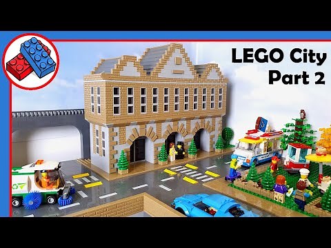 Building a LEGO City Part 2 - The first Building & Park Area