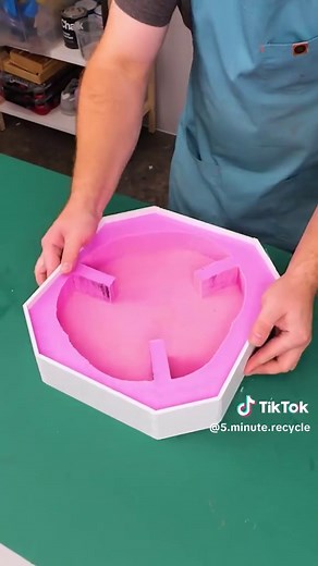 Transforming Crushed Plastic Waste into a Stylish Table