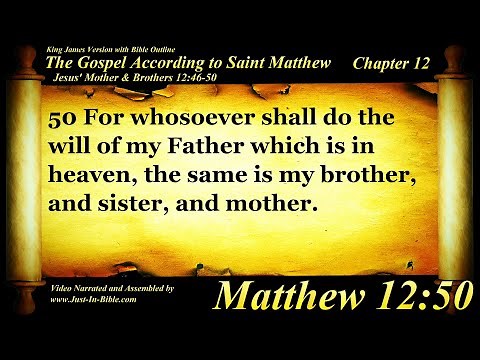 The Gospel of Matthew Chapter 12 - Bible Book 40 - The Holy Bible KJV Read Along Audio/Video/Text