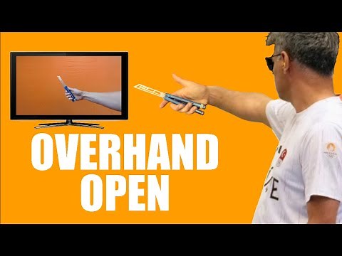 Butterfly Knife Tricks for Beginners #6.4 (Overhand Open)