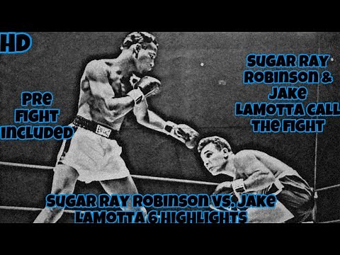 Sugar Ray Robinson vs Jake LaMotta Full Fight Highlights