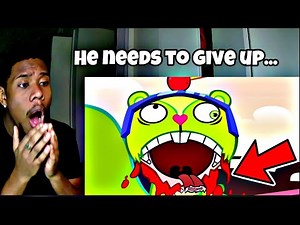 Nutty becomes an ADDICT...💔💔 Happy Tree Friends - Chew Said a Mouthful REACTION!