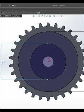Spur Gear create by solidworks #solidwork #cad #solidworks #mechanical #solidworkstutorial
