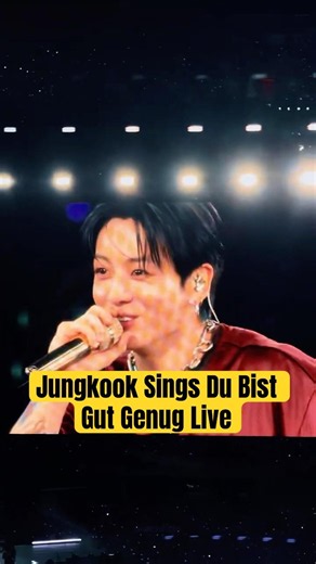 Jungkook Singing Du Bist Gut Genug Live On Stage🔥#shorts #jungkook #bts #kpop #dubistgutgenug #fyp