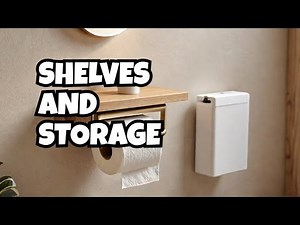DIY Toilet Paper Holder with Shelves.