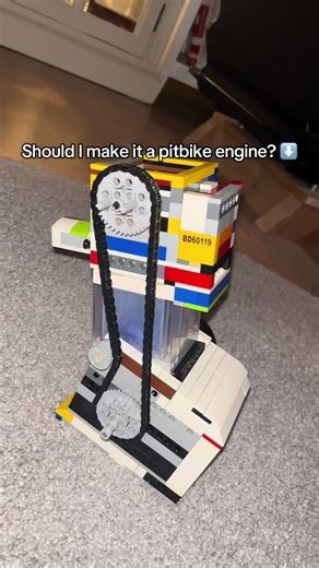 Should I convert the crf150f to a pitbike engine ? ⬇️ #legobuild #legoengineering #150cc #vacuumengine #hondacrf