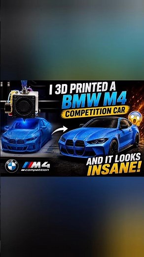 I 3D printed a BMW M4 competition car and it looks INSANE! | Part-1 #SatisfyingVideo #DIY #priter