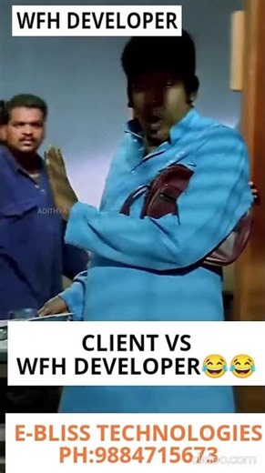 Client vs WFH Developer - Funny Version 😂😂😂 #funny #wfh #coding