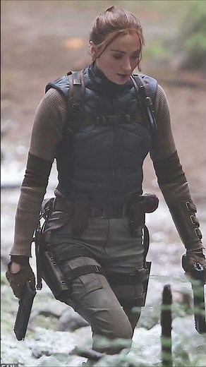 Sophie Turner Wields Guns as Lara Croft in Intense Tomb Raider Scenes 🔥💥