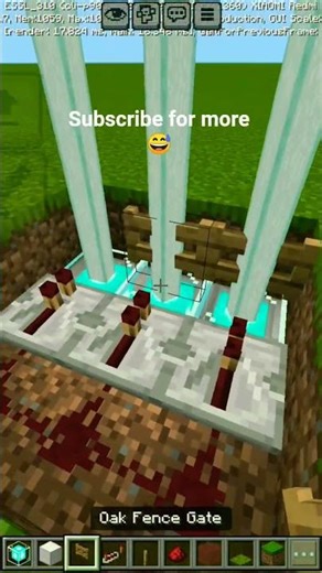 Lazer gate in minecraft 😲#minecraft #shorts
