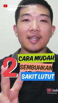 Cara sembuhkan sakit tempurung lutut! #indosteo #short #sakitlutut
