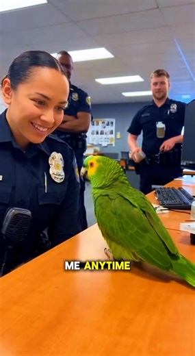 7.1K views · 81 reactions | Parrot Flirts With Officer Using Wi-Fi Pickup Line 列 #petparrot #talkingparrots #parrotsoftiktok #funnyparrot #talkingparrot | Senorpequenos | Facebook