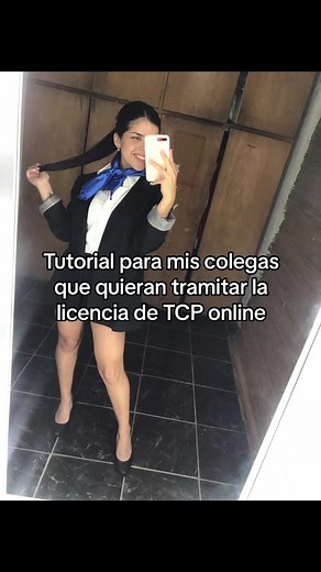 Tutorial para tramitar la licencia de TCP a distancia #licenciatcp #tripulantedecabina #tcp #azafata #fyp #avion #licencia #tutorial #sky #cabincrew