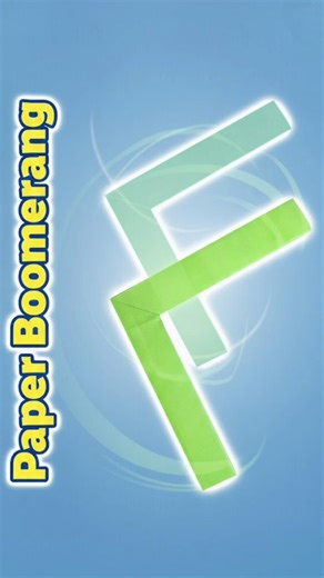 Easy paper boomerang with A4 paper #diy #papercraft #boomerang