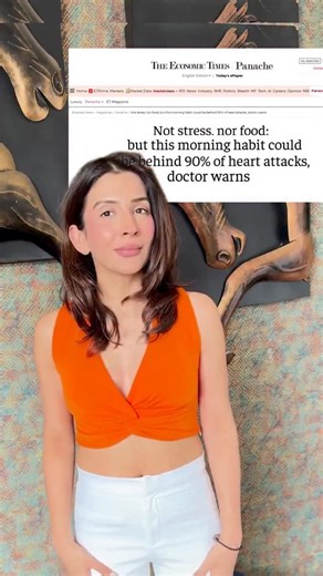 Sakshi Lalwani on Instagram: "💬 Comment “Heart” and I’ll share more such daily MISTAKES and the RIGHT way to wake up for better heart health 💓 ✅ What is the morning mistake? Staying completely inactive right after waking up — going straight from bed → phone → sitting without any physical movement in the morning 💔 How it affects heart health: ✔ Promotes inflammation Lack of morning movement keeps the body in a low-movement, high-inflammation state, which negatively impacts the heart ✔ Raises m