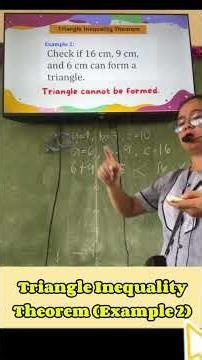 Triangle Inequality Theorem (Example 2) #maampagayon