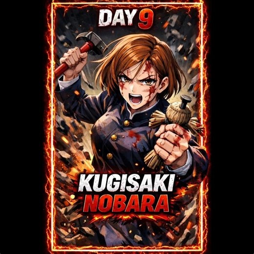 Nobara Kugisaki Aggressive Edit 🔥 | Day 9 Anime Edit | Jujutsu Kaisen #shorts