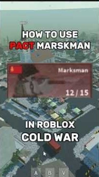 HOW TO USE PACT MARKSMAN // ROBLOX COLD WAR #coldwar #roblox #sniping