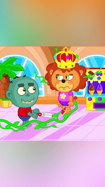 Família Leão Português | Zumbi e a Princesa | Vídeo para crianças | Desenhos Animados