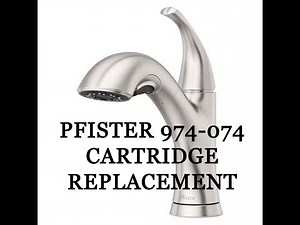 Pfister Wray with low water pressure fix 974-074 cartridge replacement