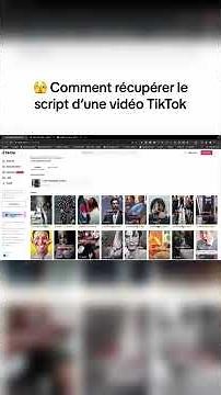 Récupérer le script d’une vidéo TikTok