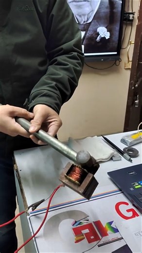 Thor the magnet || Powerful Solenoid Magnet ⚡🧲 | Electromagnet Experiment #ytshorts