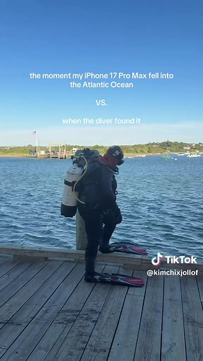 iPhone 17 Pro Max lost in Atlantic Ocean — diver finds it (full recovery video)