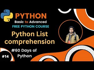 Day-14🐍 60 Days of Python | List comprehension in Python