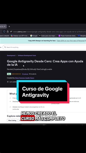 Curso de Google Antigravity: Aprende a Crear Apps