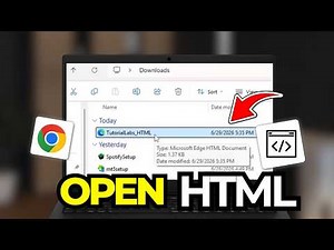 How To Open An HTML File In Chrome Browser | Tutorial 2026