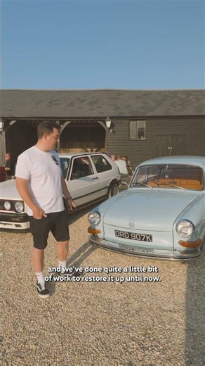 Adam’s 72 Type 3 Fastback, restored and ready for any conversation starters. #Volkswagen