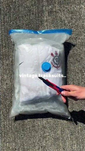 Unboxing a Vacuum-Sealed Vintage Nike Tracksuit ✂️😮‍💨 #Shorts