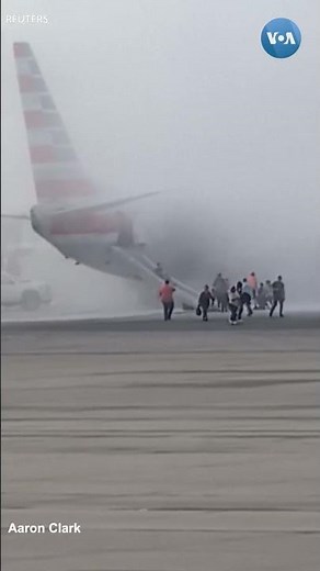 Mỹ: Máy bay cháy động cơ, hành khách sơ tán khẩn cấp | VOA Tiếng Việt