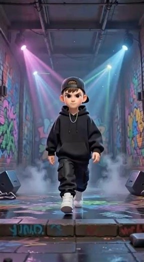 Cool Hip Hop Boy Dance 🔥 | Street Dance Intro | 3D Cartoon Shorts