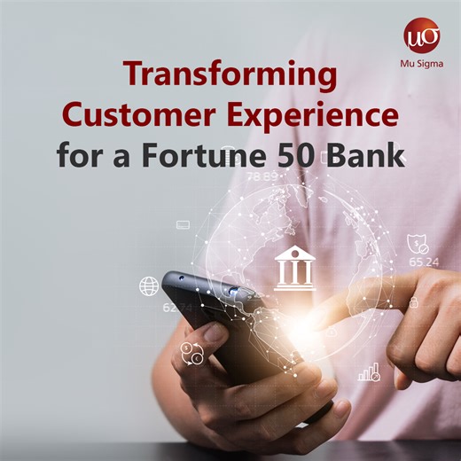 Amidst heightened competition in the finance sector and the surge of digital technology, adopting customer-centric strategies becomes pivotal for staying ahead. Learn how Mu Sigma's data-driven approach redefined a Fortune 50 bank's customer experience strategy https://lnkd.in/dKj4czuR. #CustomerExperience #MuSigma #DoTheMath | Mu Sigma Inc. | Facebook