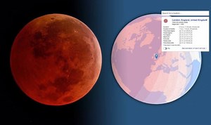 Blood Moon: Time-lapse shows progression of eclipse