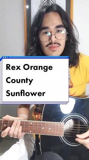 Rex Orange County Sunflower Guitar Tutorial