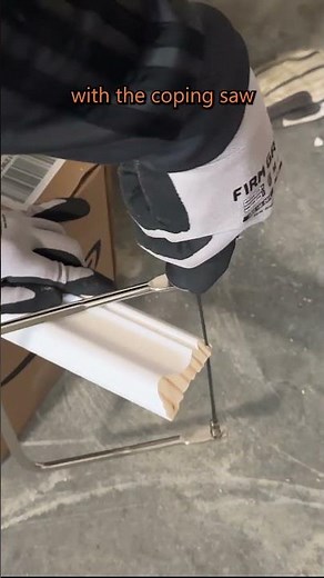 Quick Tip for inner corner cuts of chair rails/moldings etc. #diy