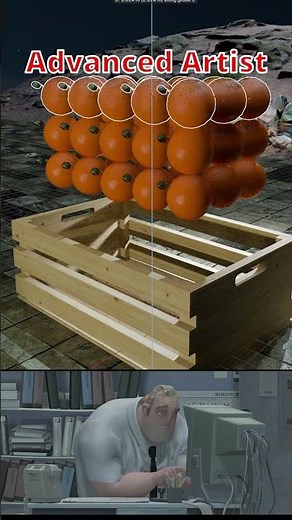 Blender Noob vs Pro: Packing Objects Dynamically #blender #blendertutorial #blendercommunity